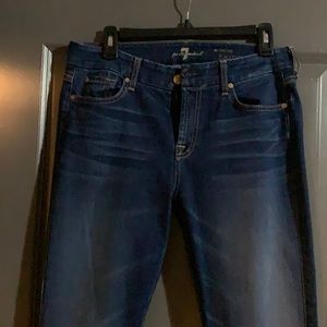 7 for all mankind size 29 skinny jeans